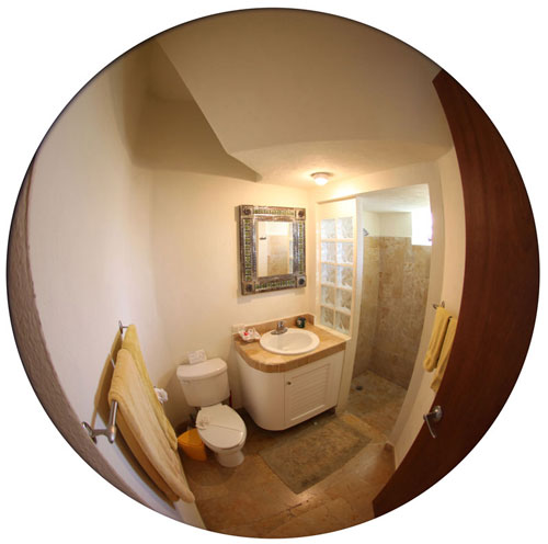 bathroom on lower floor